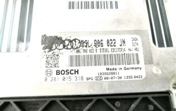 Audi A4 S4 B8 8K Engine control unit/module 03L906022JN 0281015318 03L906022B