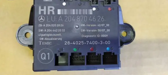 Mercedes-Benz C W204 Door control unit/module A2048704626