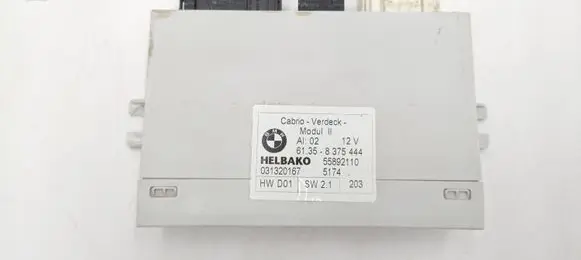 BMW 3 E46 Sunroof control unit/module 61358375444 8375444 61356960141