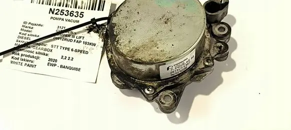 Citroen Jumper Vacuum pump 9674192280