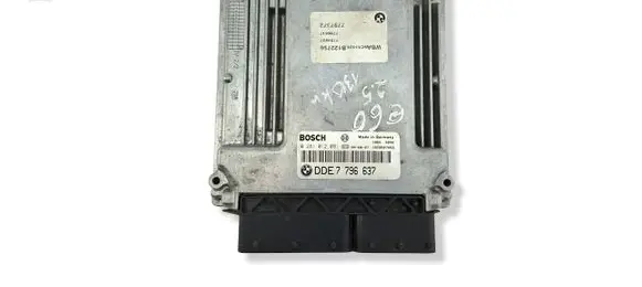 BMW 5 E60 E61 Engine control unit/module 7796637 0281012091 13617796637