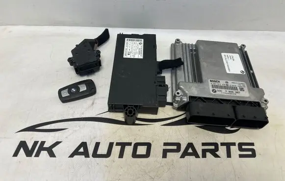 BMW 5 E60 E61 Engine ECU kit and lock set 0281014436 7806987 170029229
