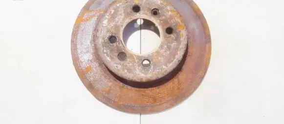 Renault Laguna I Rear brake disc neventiliuojamas