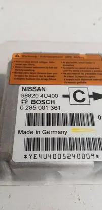 Nissan Almera Tino Airbag control unit/module 988204U400 0285001361 E4U4005240009