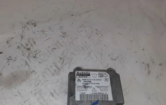 Peugeot Partner Airbag control unit/module 9653190880 603602500 04VOIESPOURM59