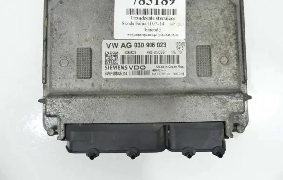 Skoda Fabia Mk2 (5J) Engine control unit/module ECU IMPRK783189
