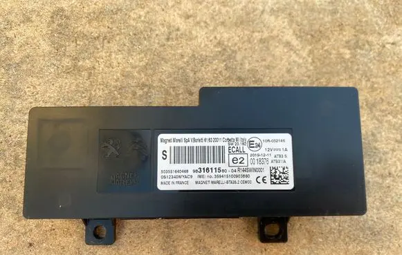 Opel Combo E Bluetooth control unit module 9831611580 616320011 359415100903860