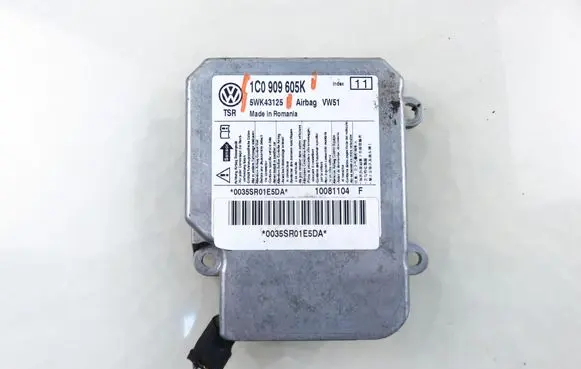 Volkswagen Polo IV 9N3 Airbag control unit/module 5WK43125 1C0909605K