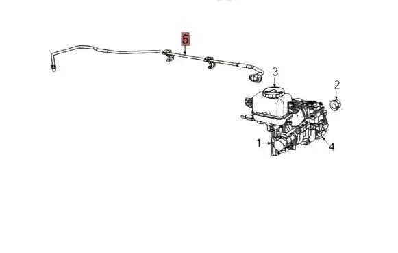 Chrysler Pacifica Brake booster pipe/hose 68239355AC 68239355AB