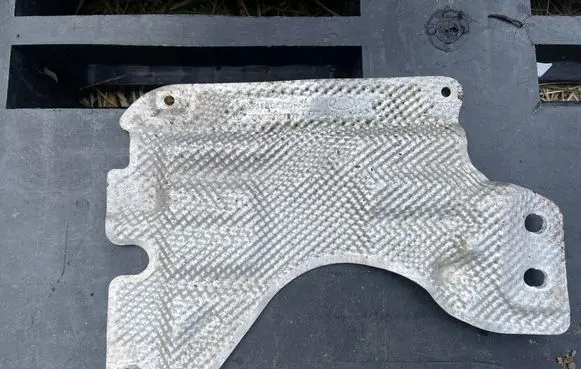 Heat shield in engine bay
