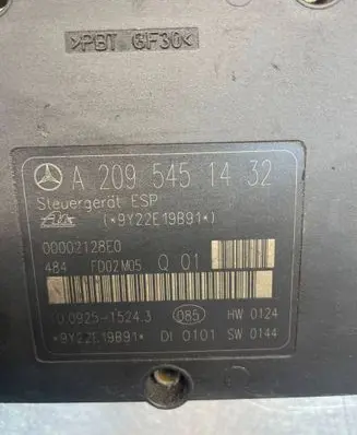 Mercedes-Benz C W203 ABS Pump A2095451432 00002128E0 9Y22E19B91