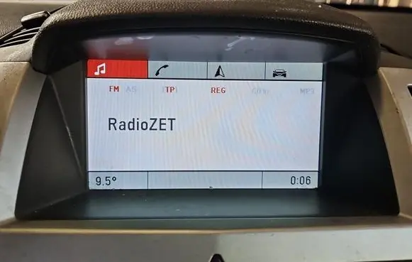 Opel Zafira B Screen/display/small screen 5WK70038 IMPRK1576278