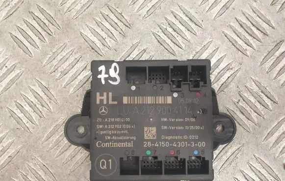 Mercedes-Benz C W204 Door control unit/module A2129004114