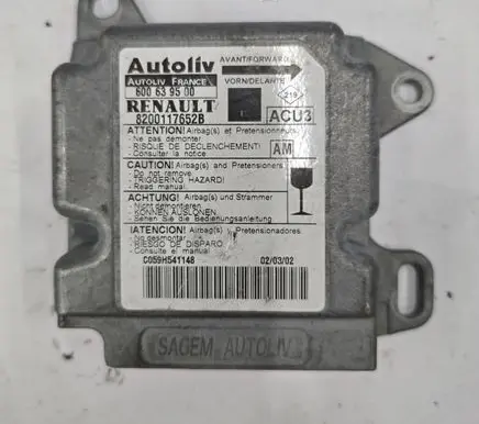 Renault Scenic I Airbag control unit/module 8200117652B 600639500