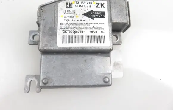 Opel Meriva A Airbag control unit/module 13158713