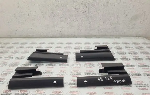 Audi A8 S8 D3 4E Front passenger seat rail trim 4E0881350C 4E0881350B