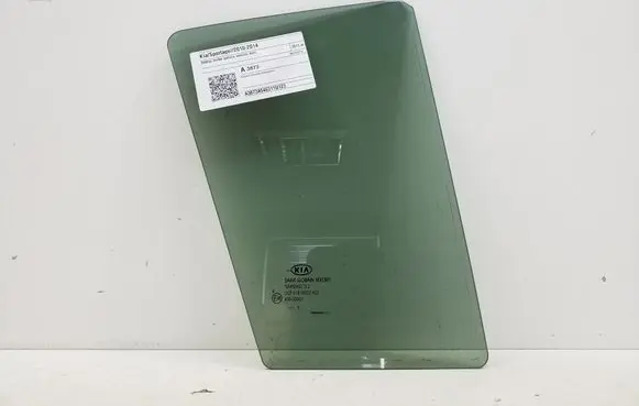 Rear vent window glass