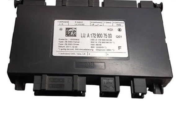 Mercedes-Benz E C207 W207 Seat control module A1729007500 A1728200326