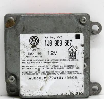 Volkswagen PASSAT B5 Airbag control unit/module 1J0909607
