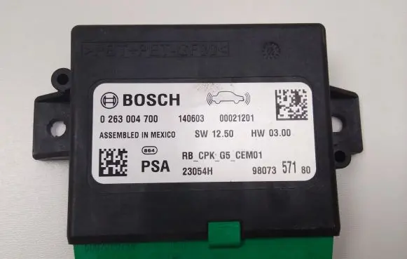 Peugeot 2008 I Parking PDC control unit/module 0263004700 9807357180