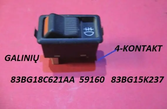 Ford Sierra Fog light switch 83BG18C621AA 83BG15K237