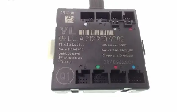 Mercedes-Benz C W204 Door control unit/module A2129004002
