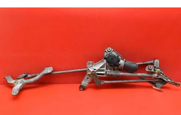 Front wiper linkage and motor