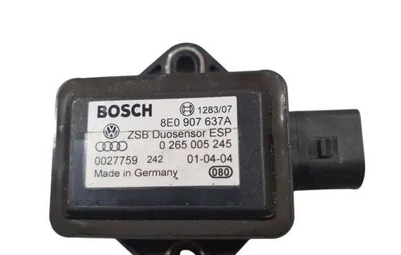 Audi A8 S8 D3 4E ESP acceleration yaw rate sensor 8E0907637A 0265005245