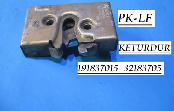 Volkswagen Polo II 86C 2F Front door lock 191837015 32183705