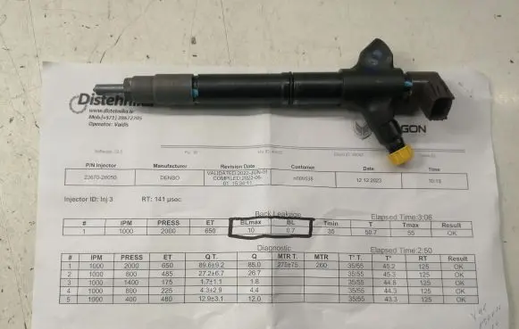 Toyota Verso Fuel injector 2367029136 2367029135 2367026051