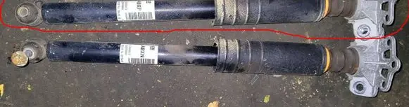 Opel Adam Rear shock absorber/damper 13450613 95517159 22293884