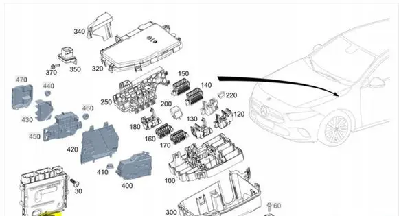 Mercedes-Benz C AMG W205 Engine control unit/module A1779008004