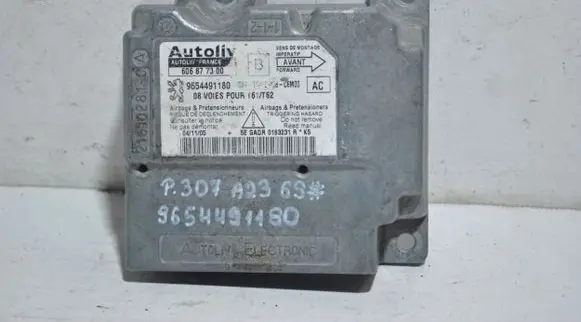 Peugeot 307 Airbag control unit/module 9654491180