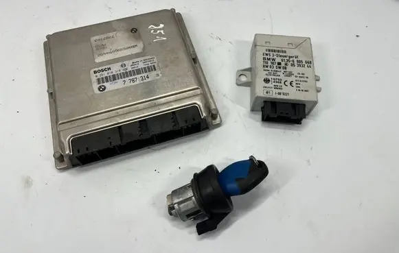 BMW 5 E39 Engine ECU kit and lock set 0281010314 7787314 7789376