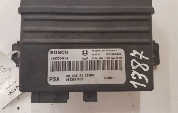 Citroen C4 I Picasso Parking PDC control unit/module 9663821680 0263004204 6002JC0860