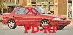 KIA Sephia Front door window glass four-door DOT312AS2M241