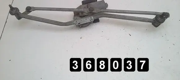 Front wiper linkage and motor
