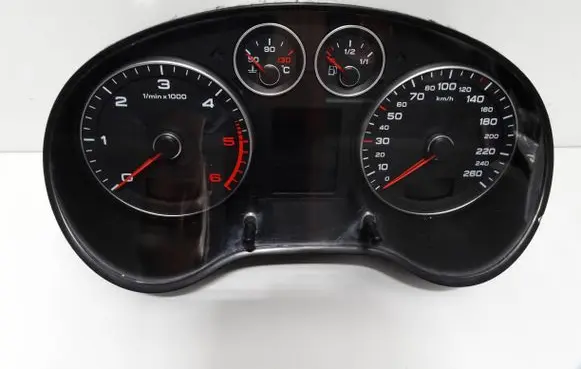 Audi A3 S3 8P Speedometer (instrument cluster) 8P0920931S DQH15005