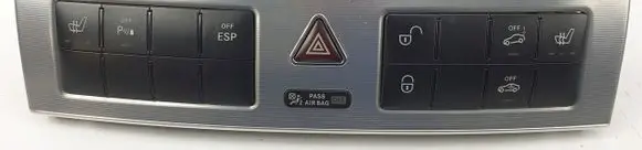 Mercedes-Benz C W203 Hazard light switch 2038703610