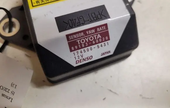 Lexus IS 220D-250-350 ESP acceleration yaw rate sensor 8918360020 174505431