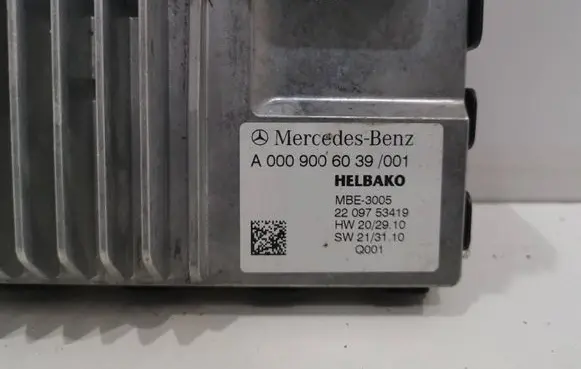 Mercedes-Benz A W176 Other control units/modules A0009006039 MBE3005 2209753419