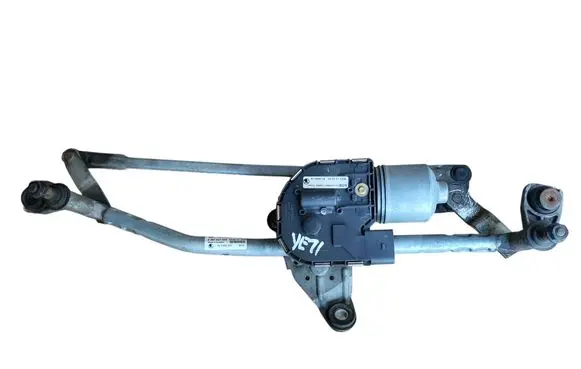 Front wiper linkage and motor