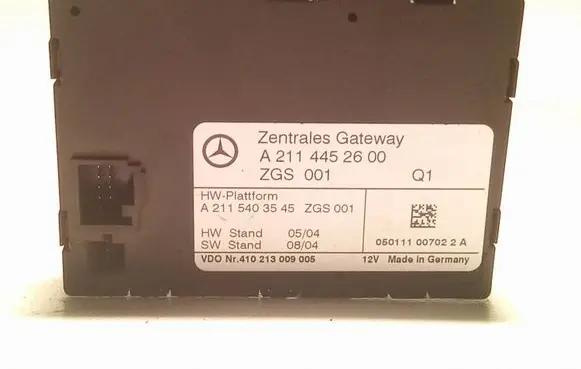 Mercedes-Benz E W211 Gateway control module 2114452600