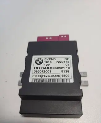 BMW 3 E90 E91 Fuel injection pump control unit/module 7229173