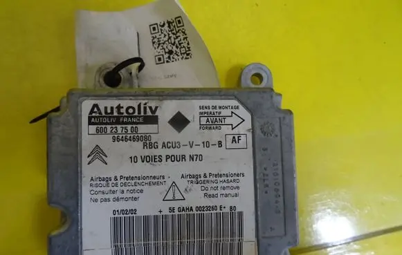 Citroen Xsara Airbag control unit/module 600237500 9646469080