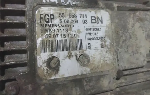 Opel Signum Engine control unit/module 55558714 5090715120 5WK91113