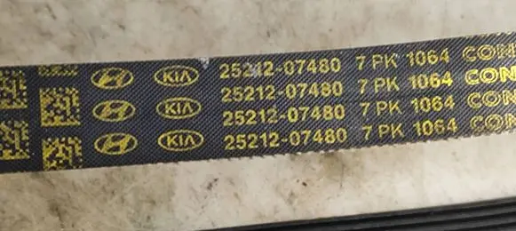 Hyundai Bayon Alternator belt 2521207480