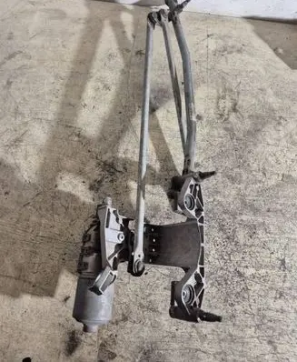 Front wiper linkage and motor