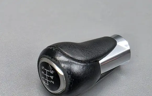 Gear lever shifter trim leather/knob