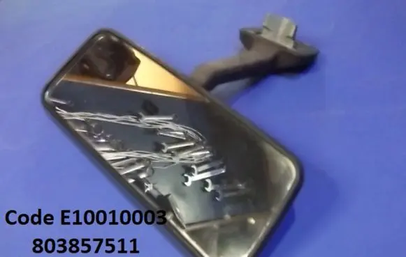 Volkswagen PASSAT B2 Rear view mirror (interior) E10010003 803857511
